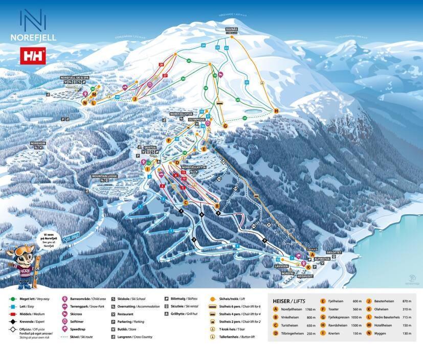 Ski In/Out, Amazing Views, 3 Bedrooms Noresund Exteriör bild